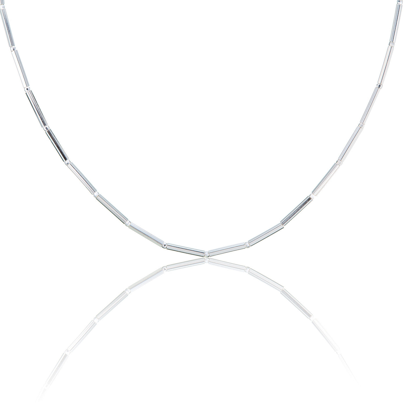 STERLING SILVER LINEAR NECKLACE
