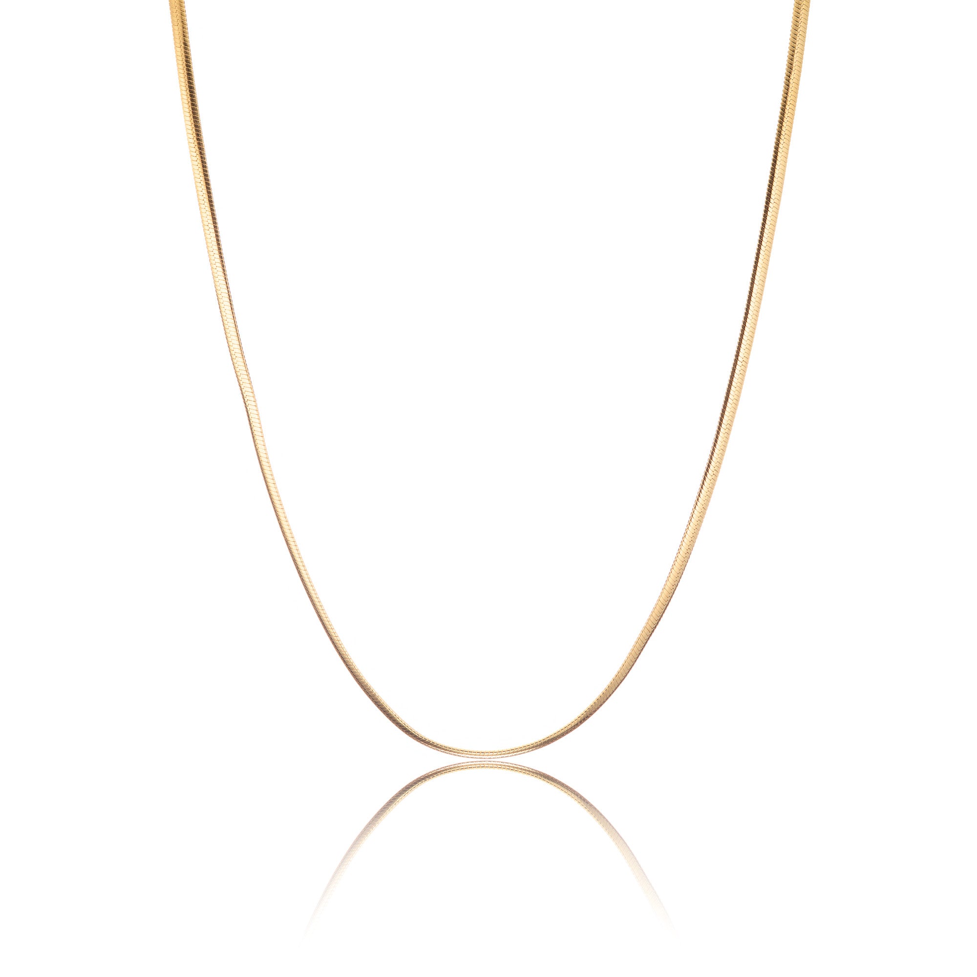 Orbit Necklace (Heavy Snake Chain) - Vermeil