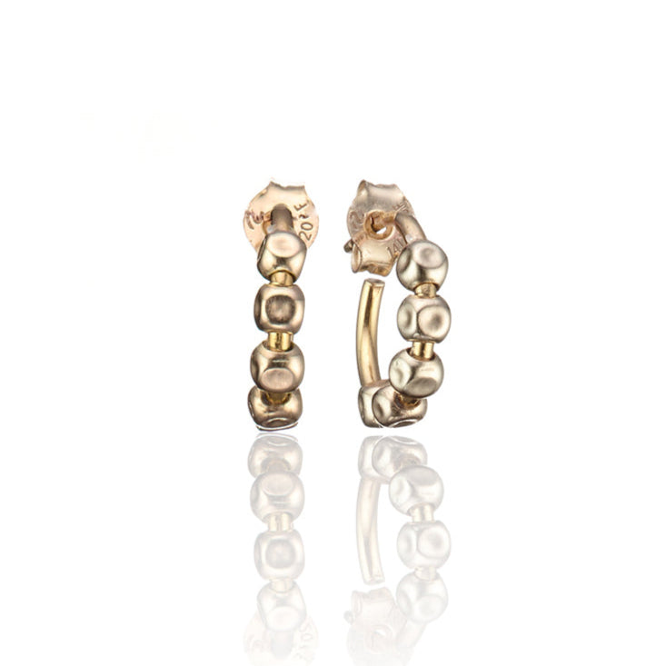14kt GoldFill Molten Hoops