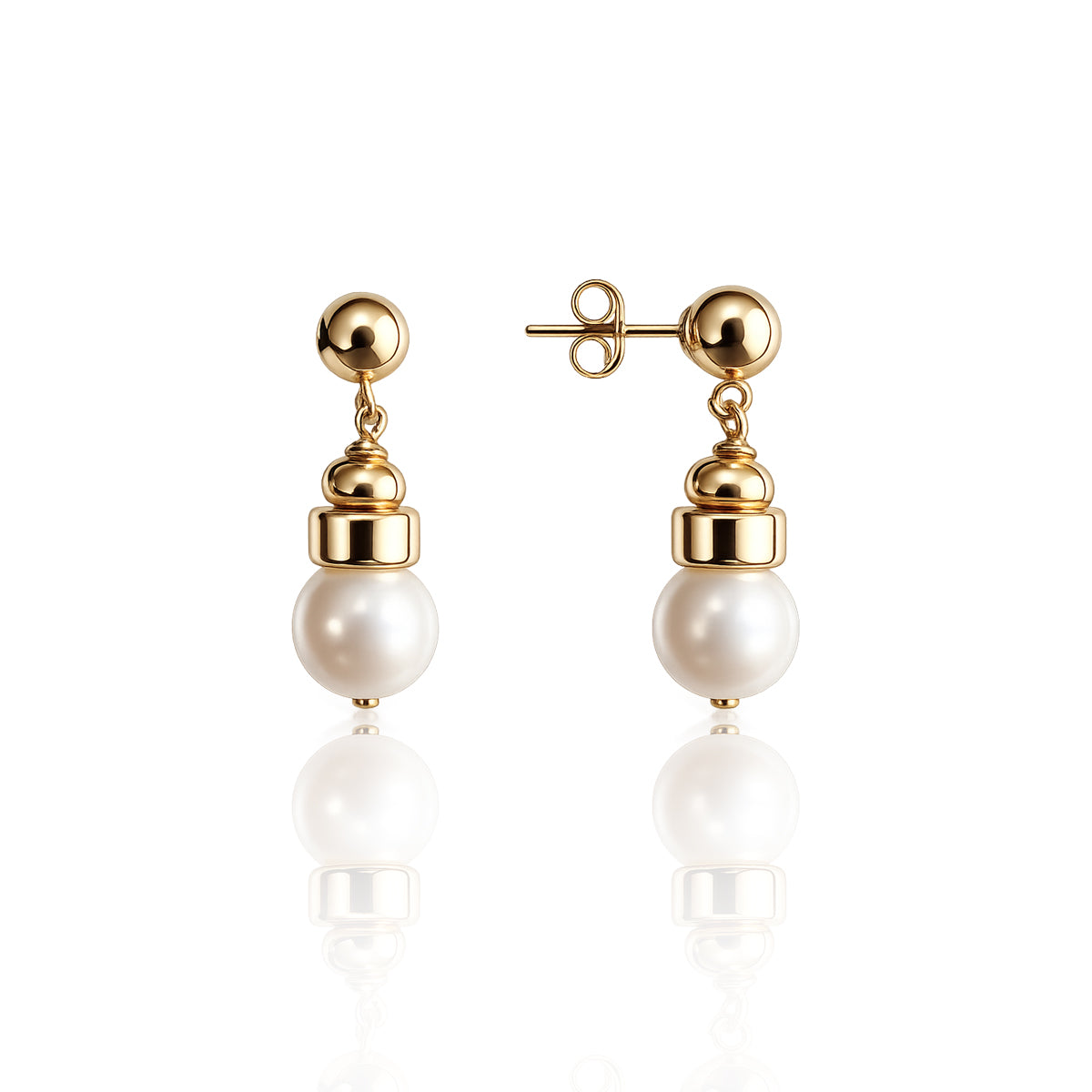 14ktGoldFill/Pearl Renew Simplicity Studs