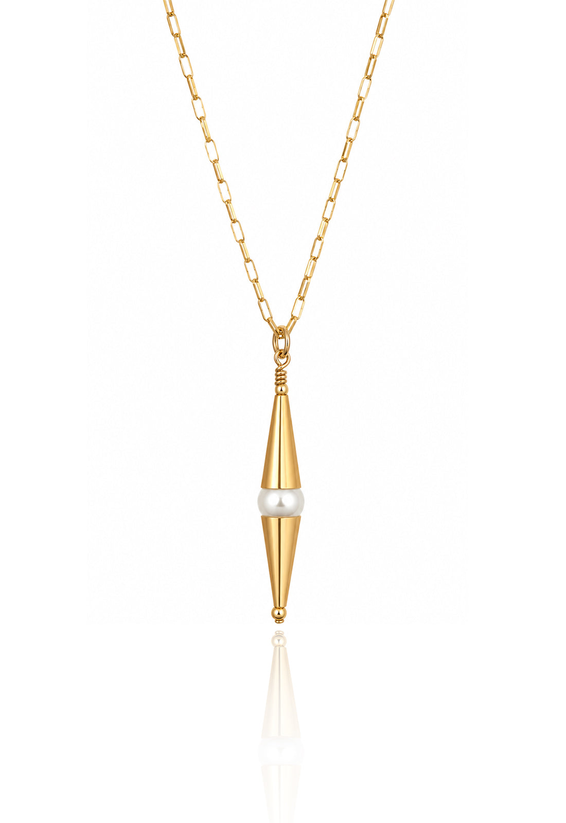 14Kt Goldfill/Pearl Cylinder Pendant