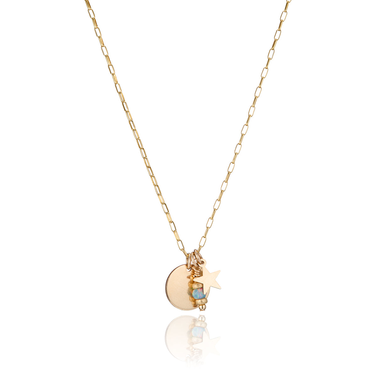 14kt GoldFill/Opal Storm Charm Pendant