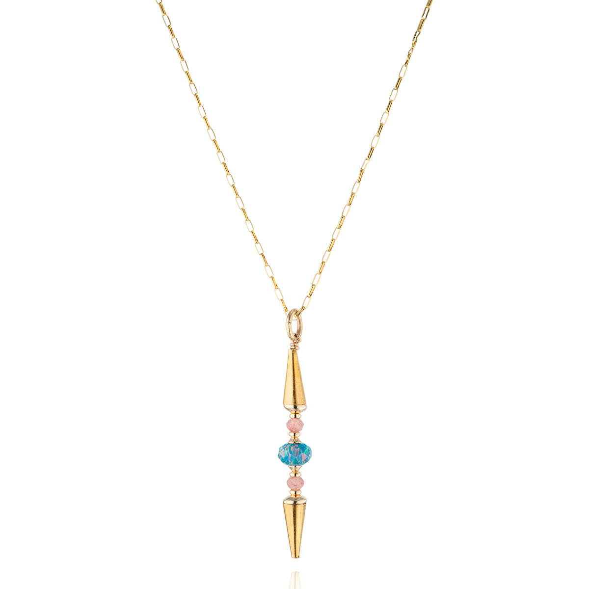 14kt GoldFill/Opal - Byzantium Intersect Pendant