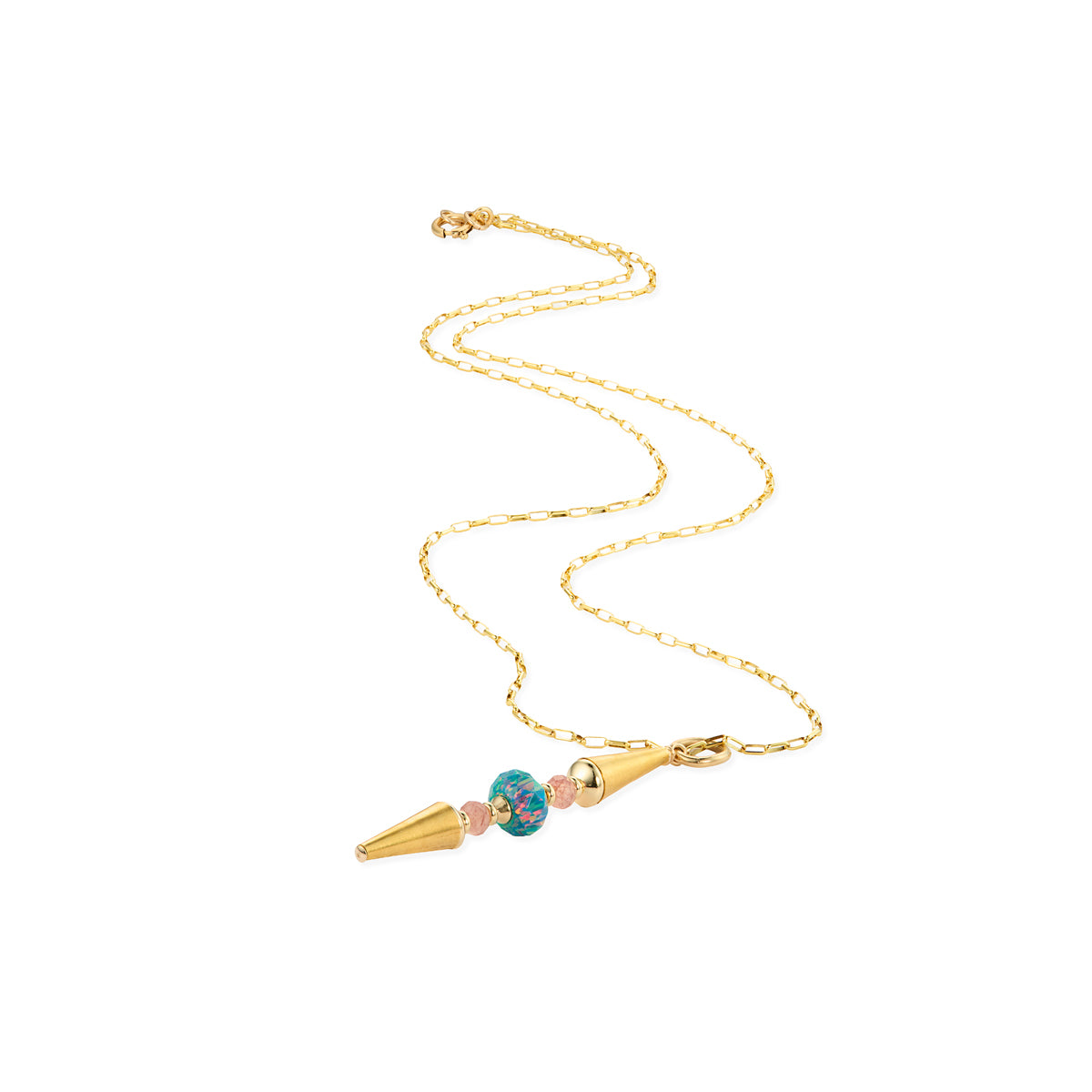 14kt GoldFill/Opal - Byzantium Intersect Pendant
