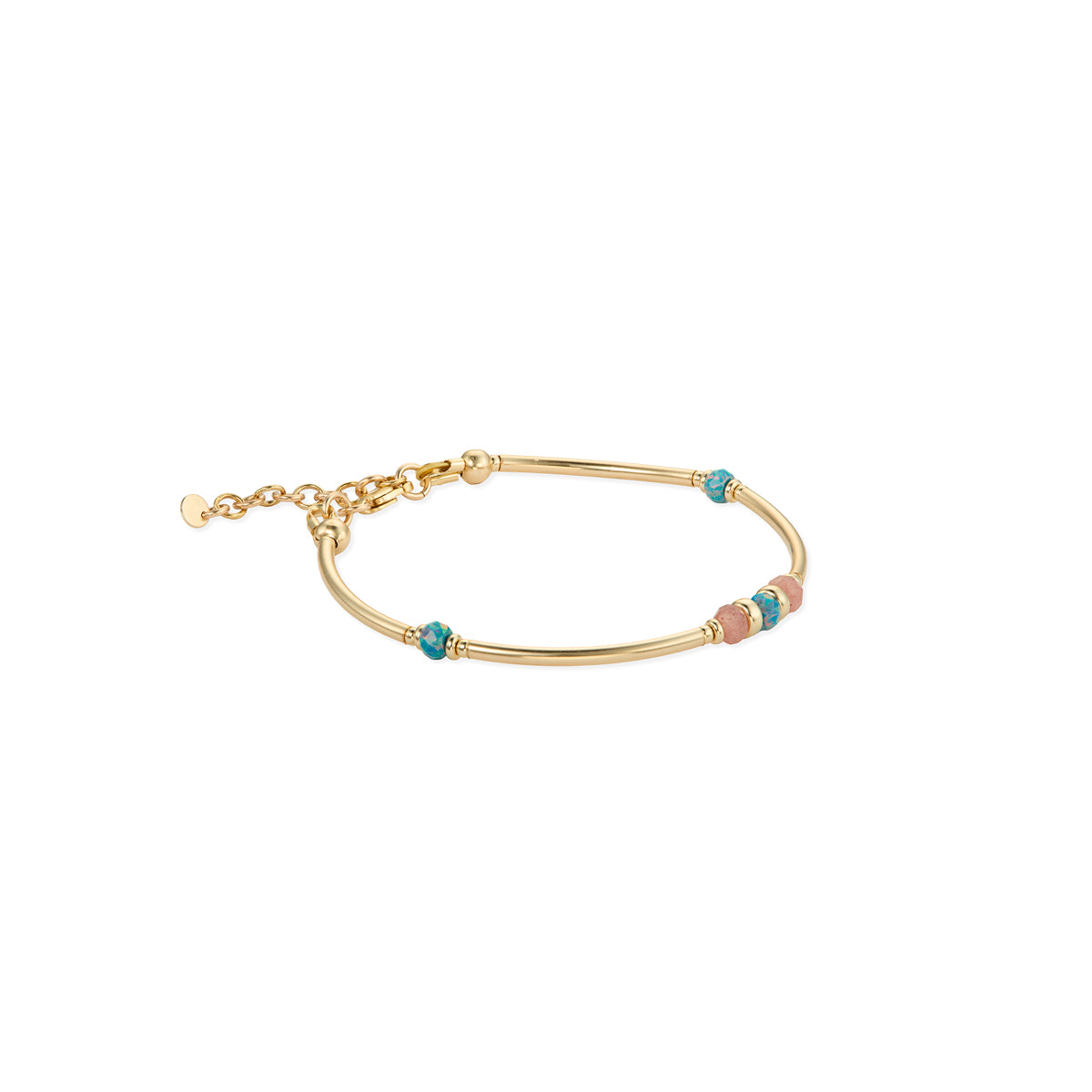 Byzantium Double Stack Bracelets - 14kt GoldFill/Opal
