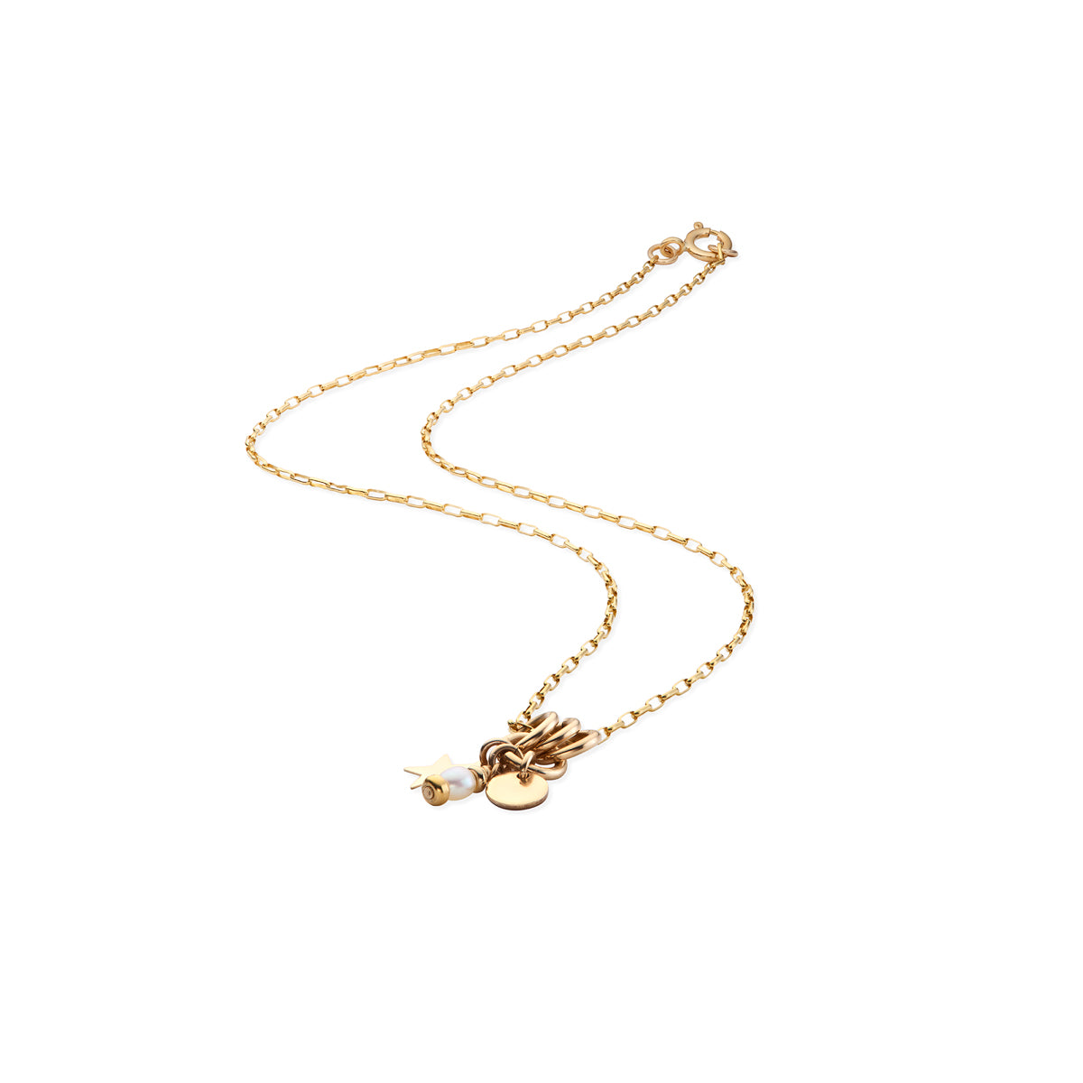 14ktGoldFill/Pearl Charm Pendant