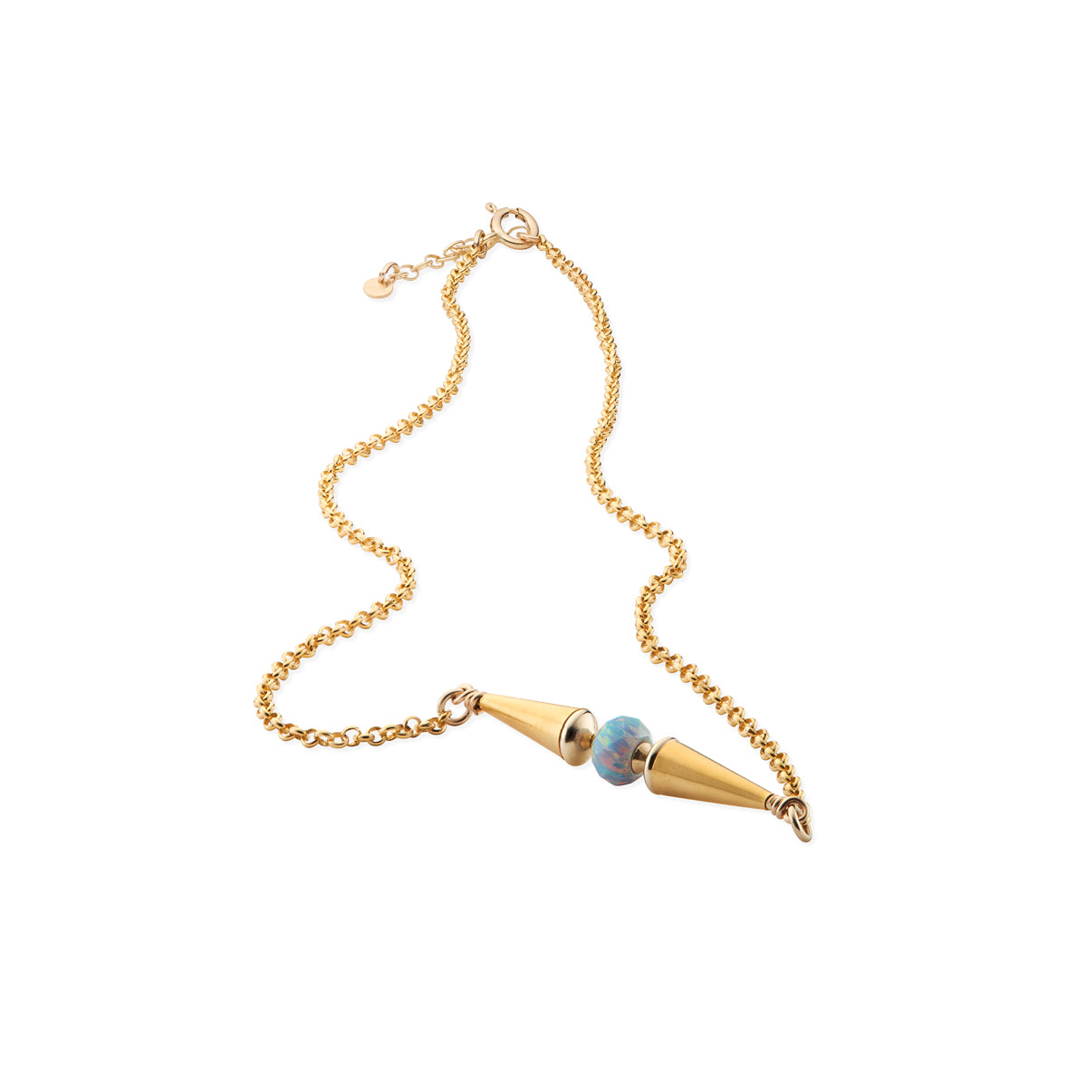 14kt GoldFill/Opal Storm Intersect Pendant