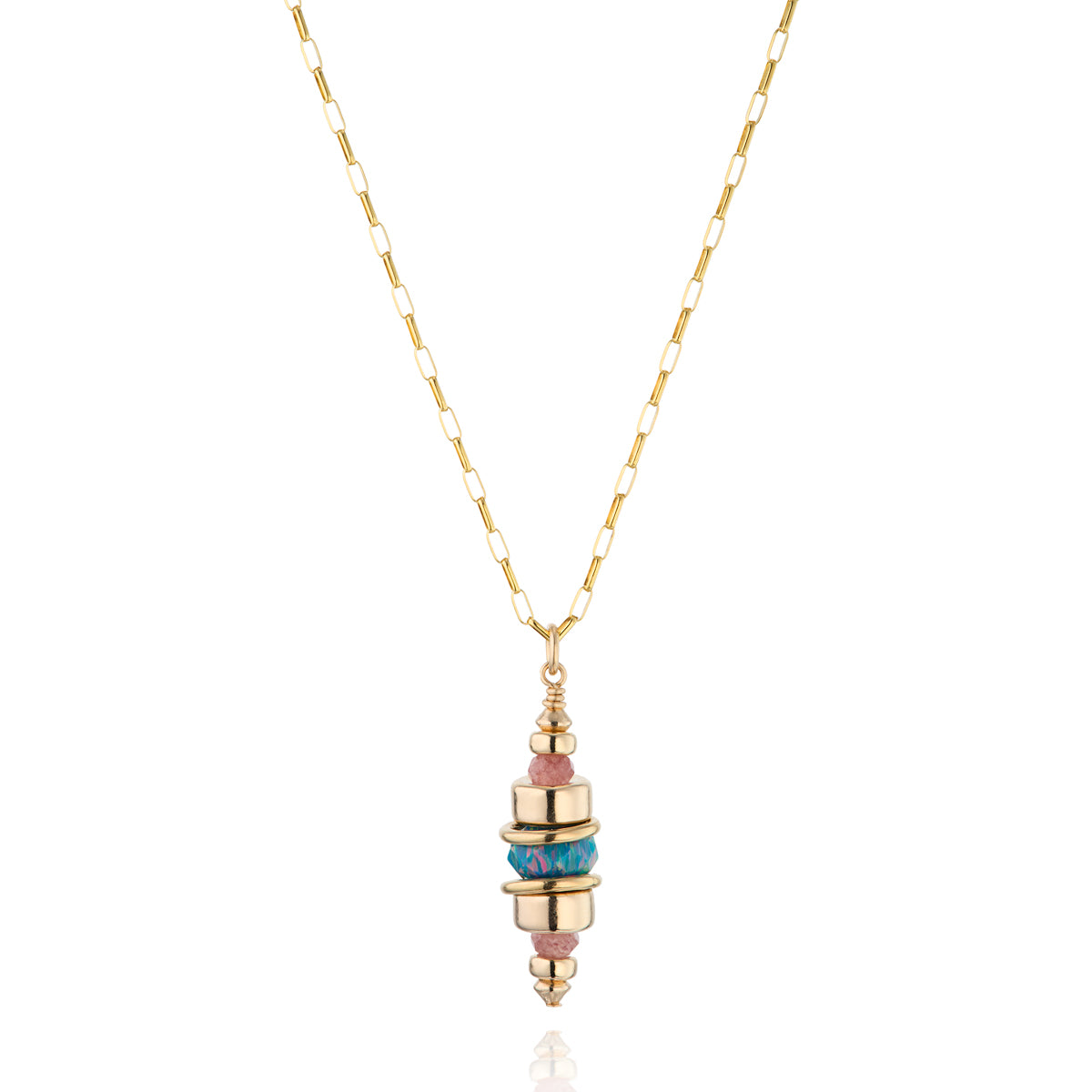 14kt GoldFill/Opal Byzantium Orbit Pendant