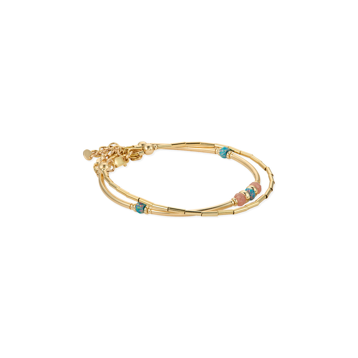 14kt GoldFill/Opal Byzantium Tube Bracelet