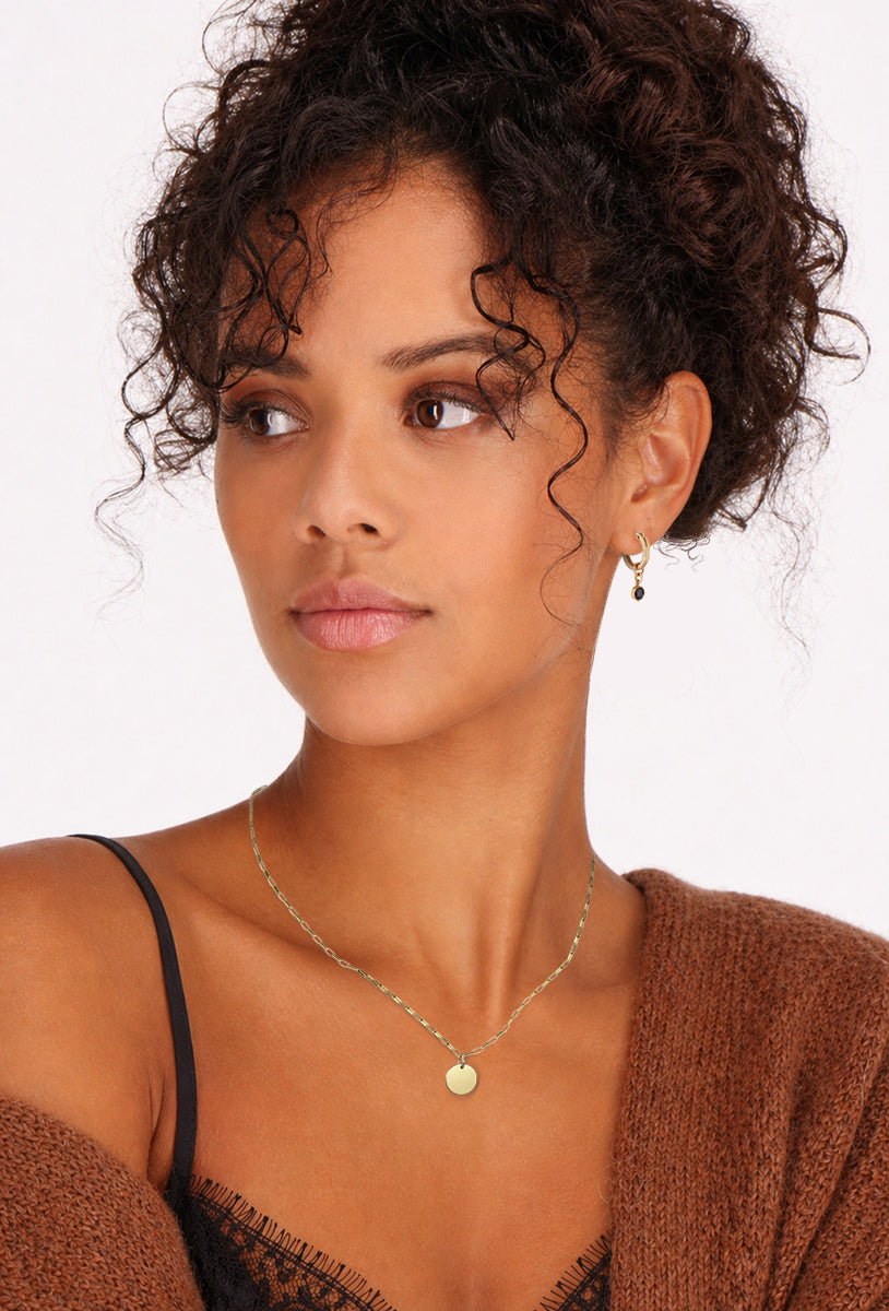 14kt GoldFill Disc Necklace/Link