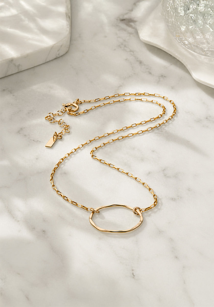 14kt GoldFill Textured Ring Pendant