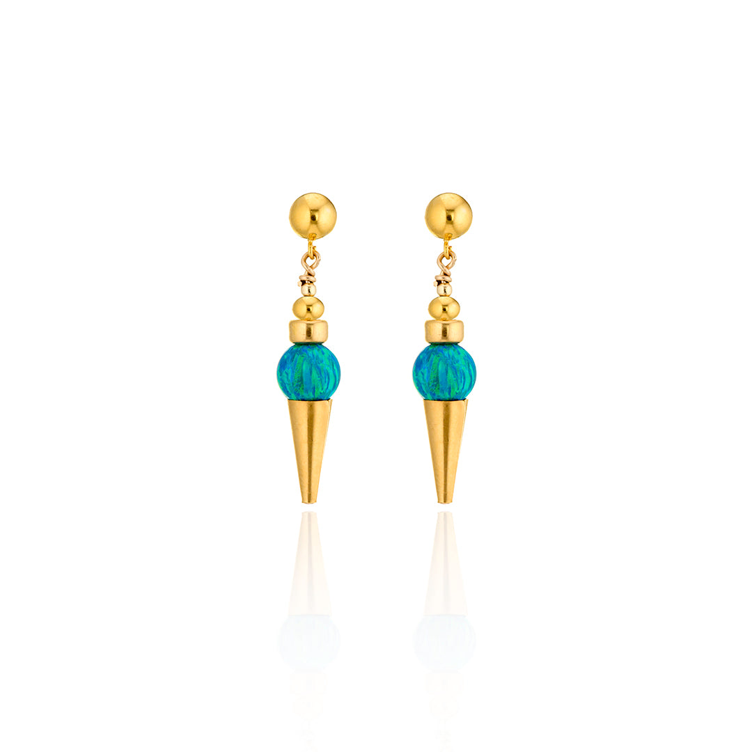 14kt GoldFill/Opal Ocean Point Earrings