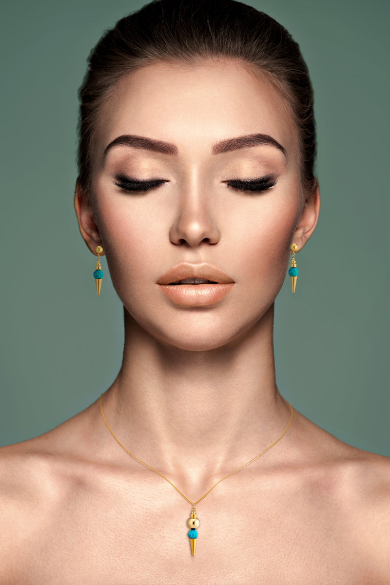 14kt GoldFill/Opal Ocean Point Earrings