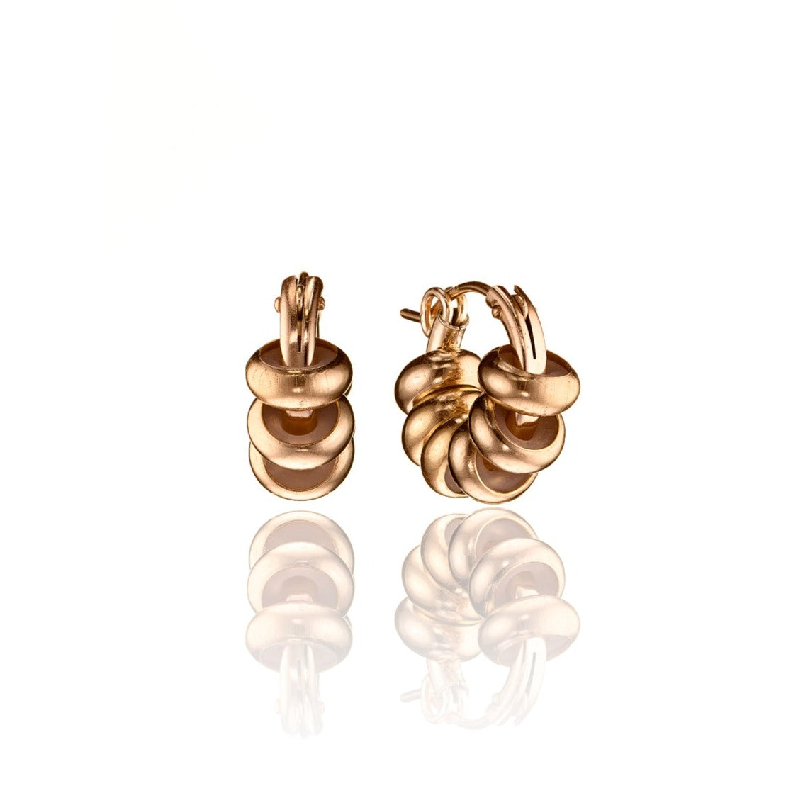 14kt Goldfill Chunky Huggie Hoops