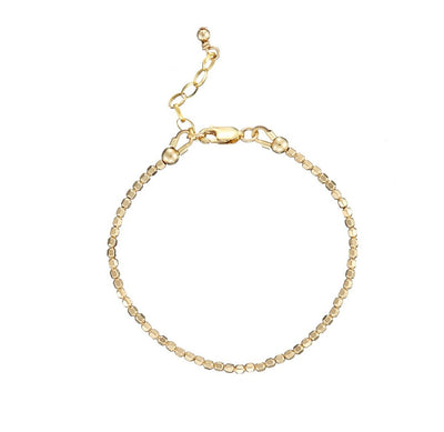 14kt GoldFill Facet Bead Necklace