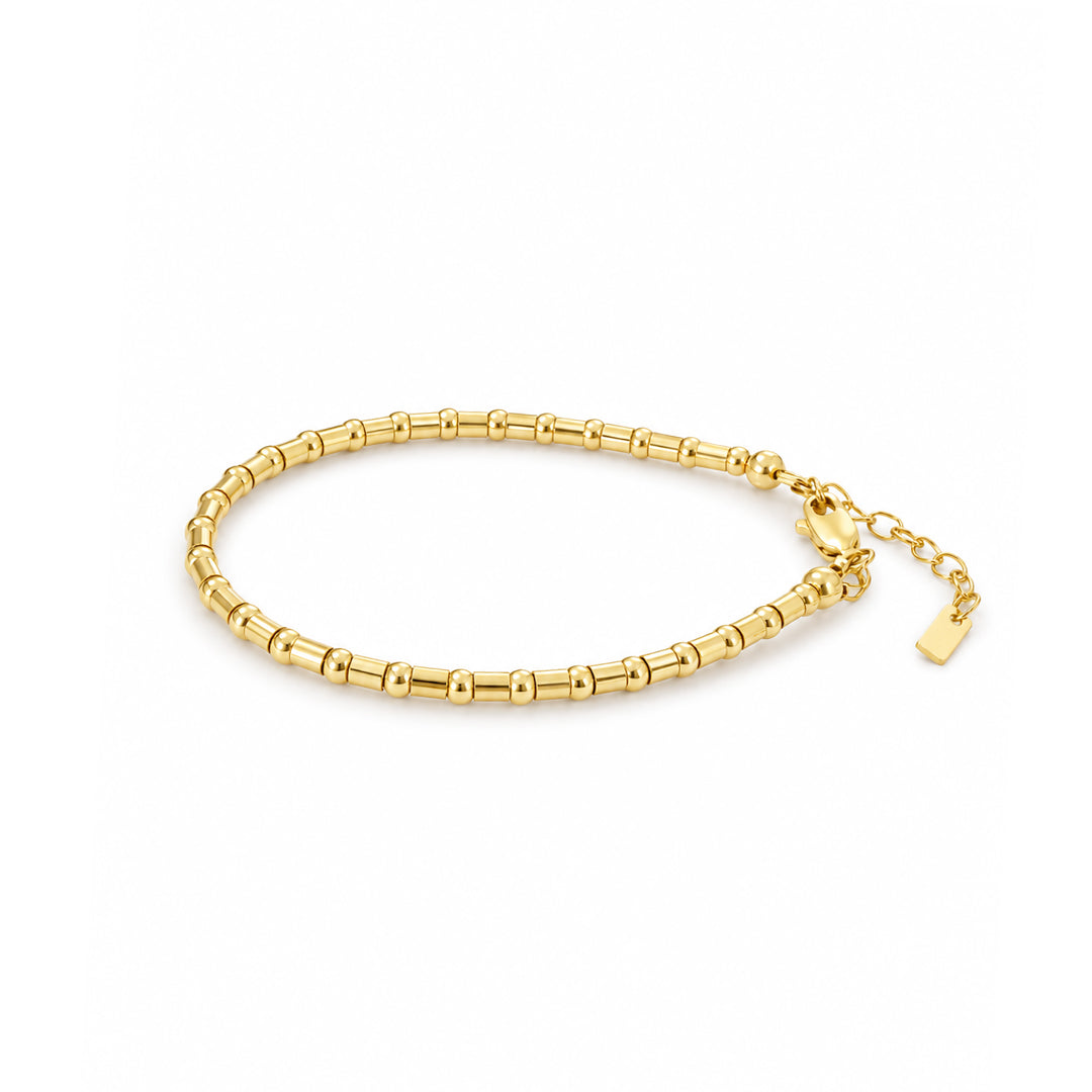 14kt GoldFill Crimp Bead Bracelet