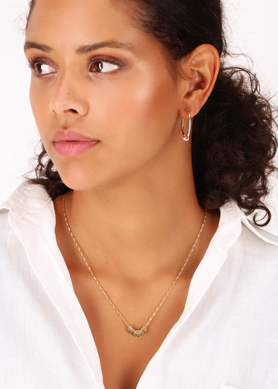 14kt GoldFill Infinity Rings Pendant - Sparkle Rings
