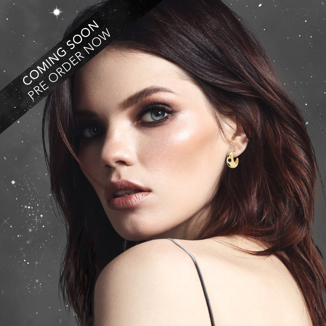 Cosmic Hoops - Vermeil/Cubic Zirconia