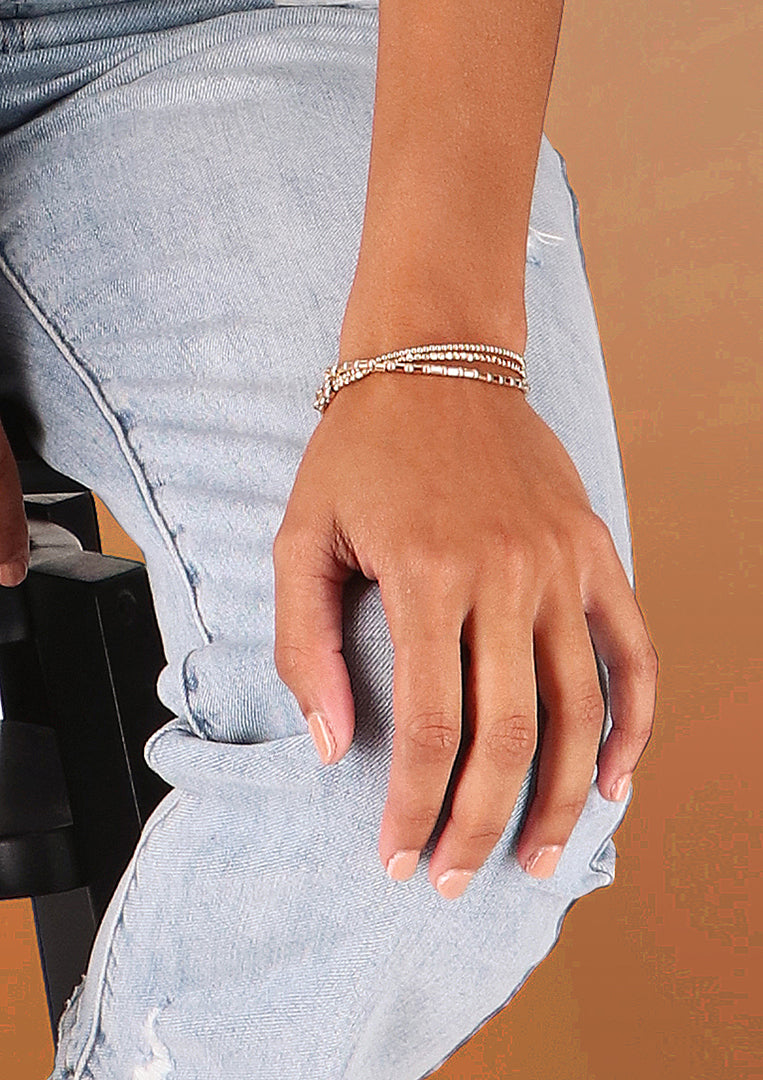 14kt GoldFill Facet Bead Bracelet