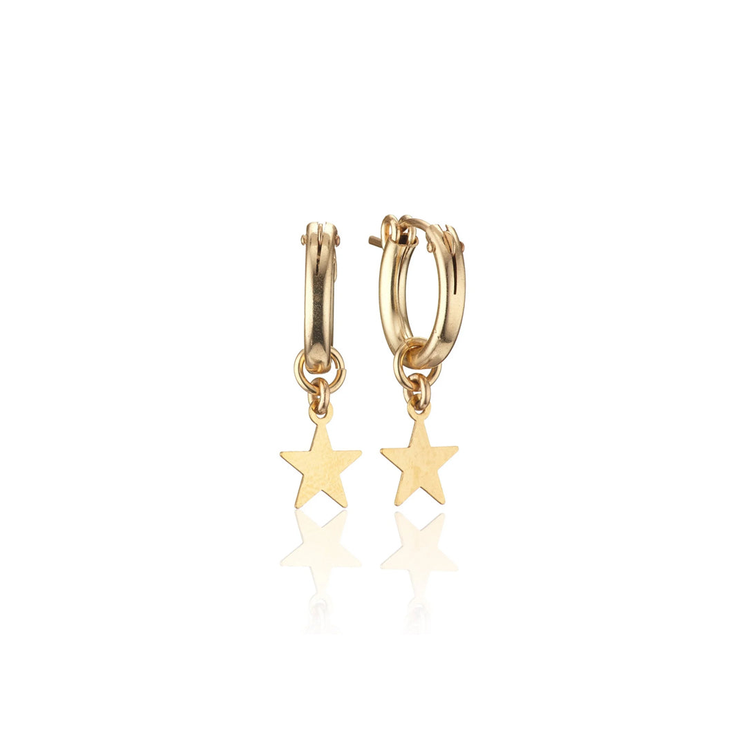 14kt GoldFill Star Huggies