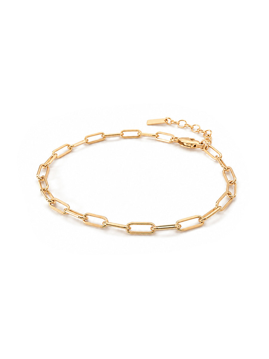 14kt Goldfill Paperclip Chain Bracelet