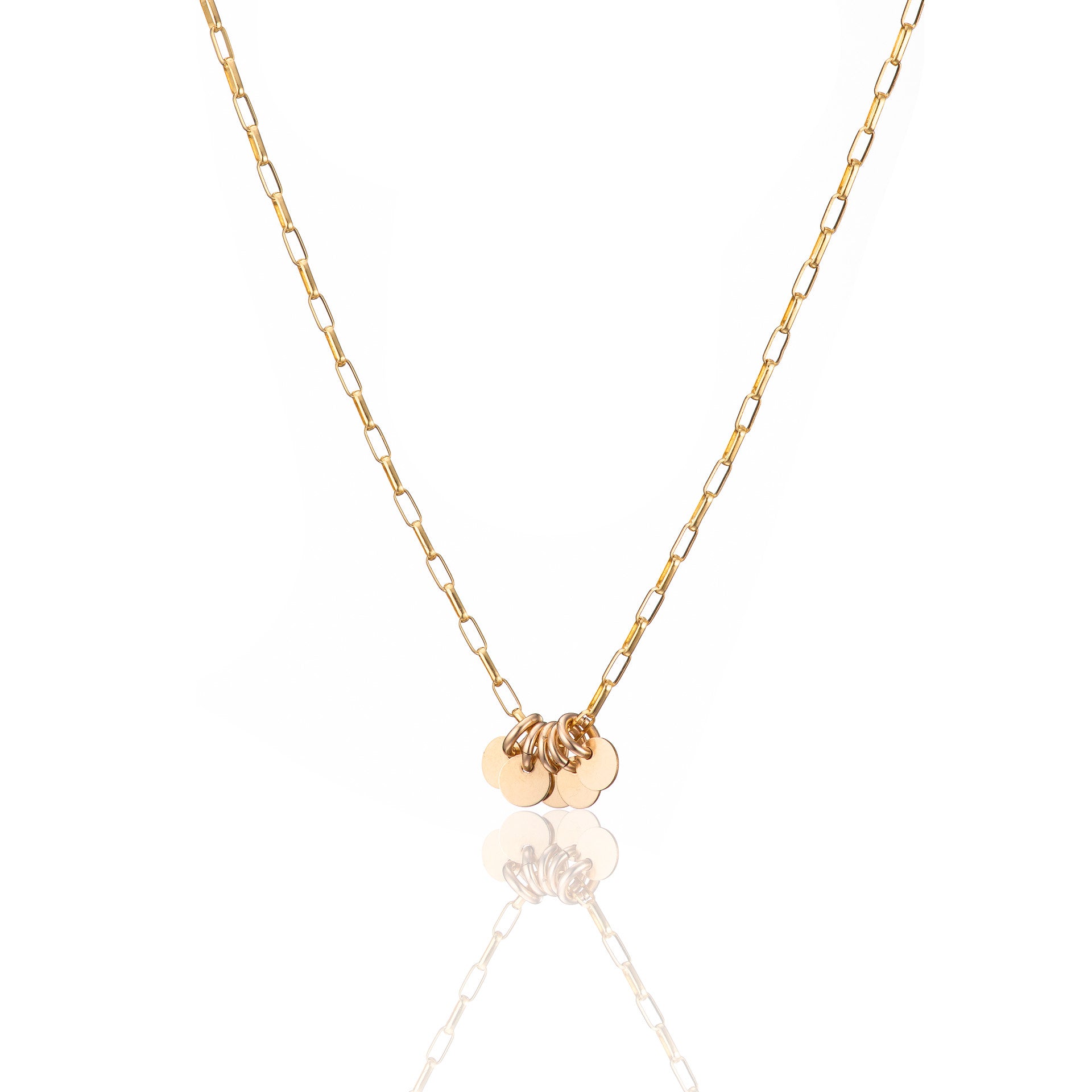 14kt GoldFill Five Disc Pendant