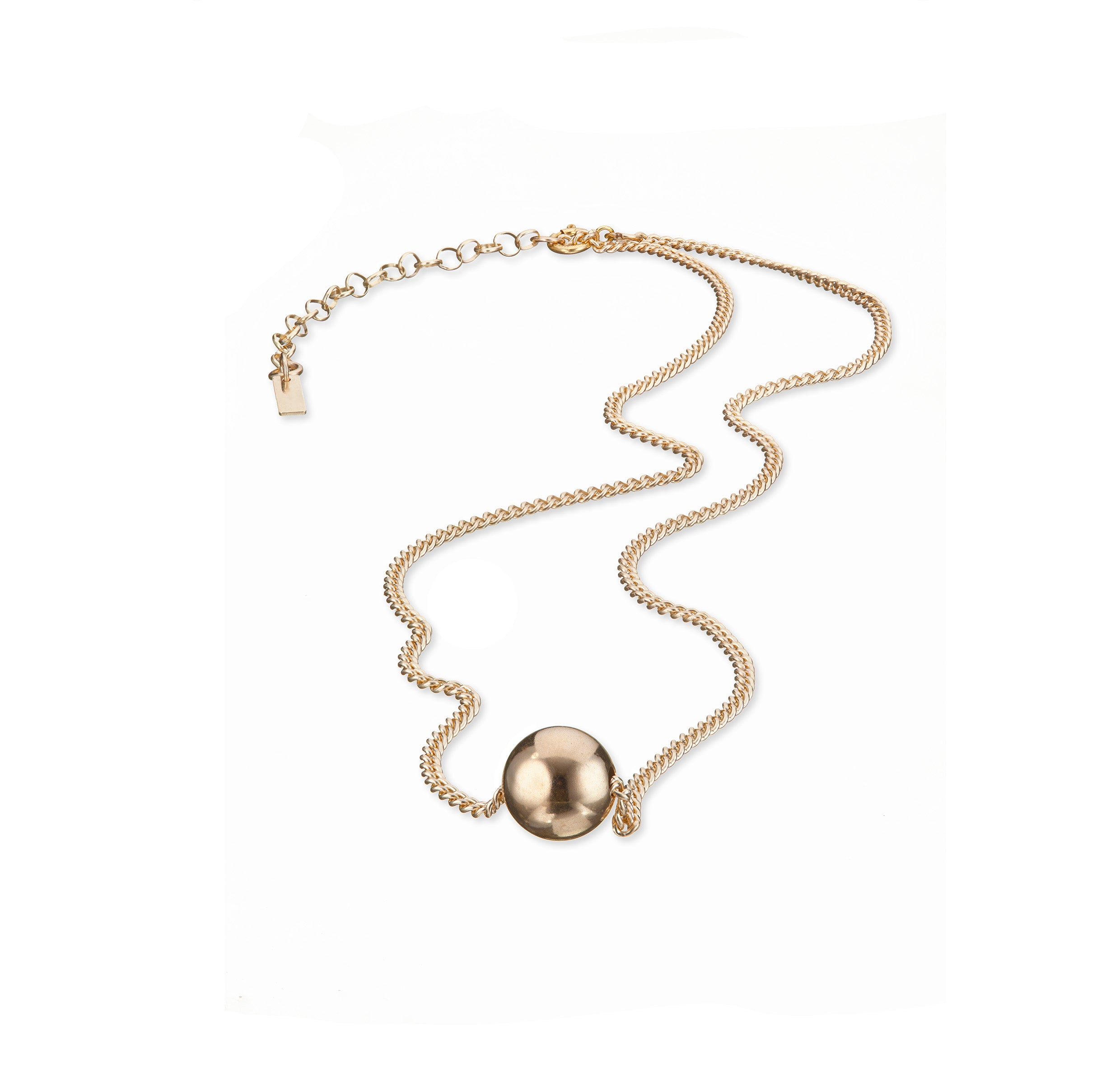 14kt GoldFill Minimalist Ball Pendant