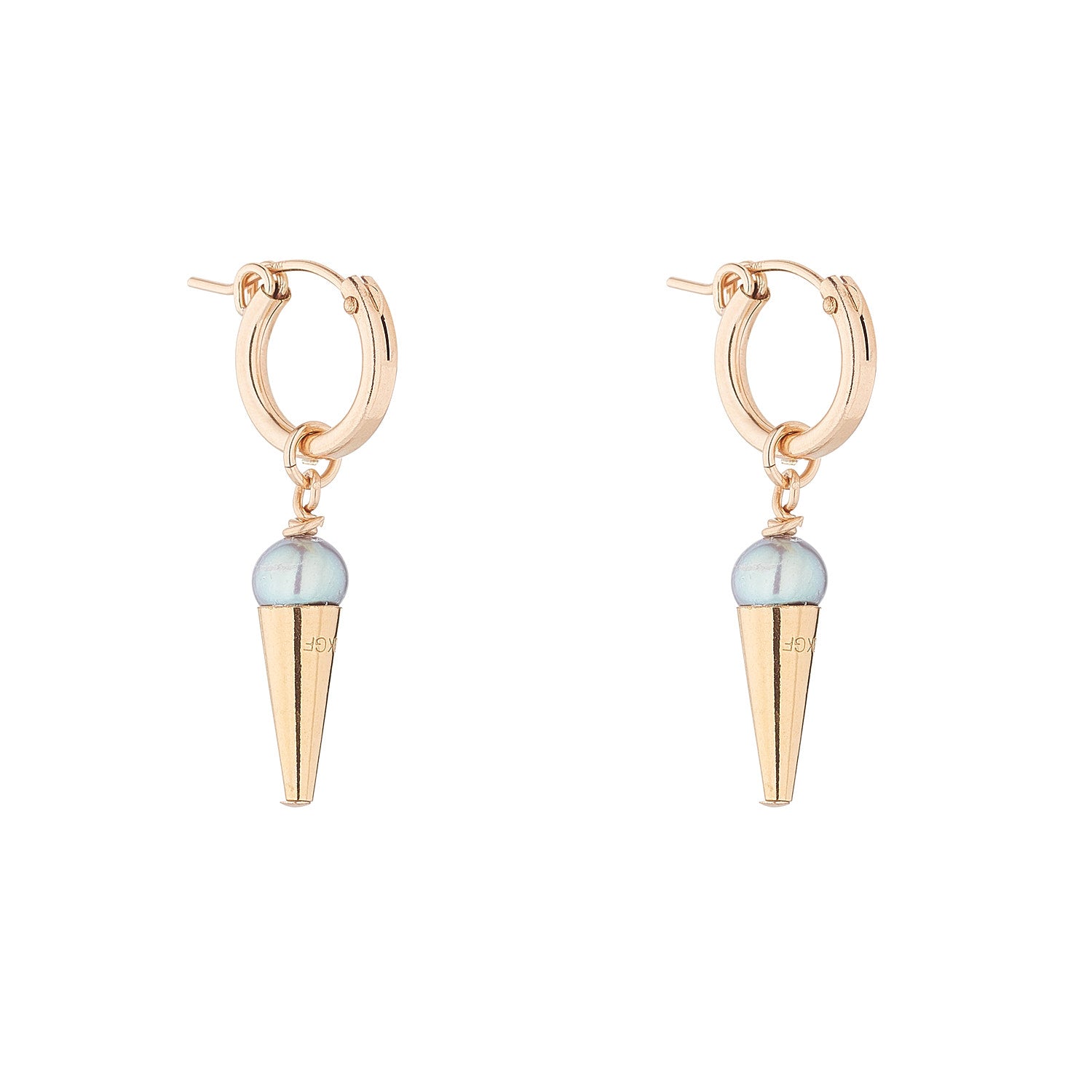 14kt GoldFill Axiom Huggie Hoops