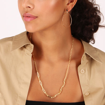 14kt GoldFill Paperclip Duo Necklace