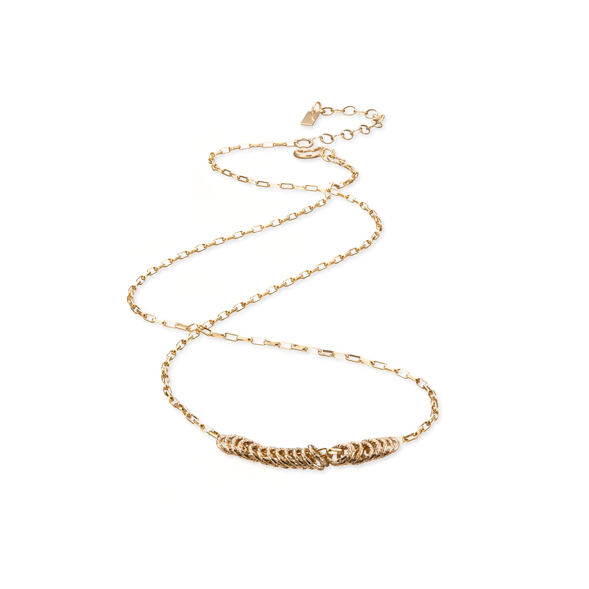 14kt GoldFill Infinity Rings Pendant - Sparkle Rings