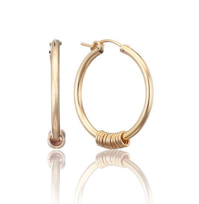 14kt GoldFill Infinity Statement Hoops