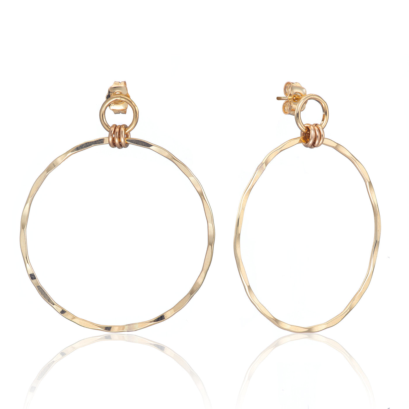 14kt GoldFill Circle Hoops
