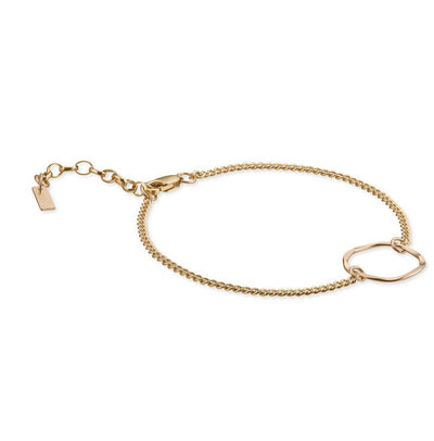 14kt GoldFilled Textured Ring Bracelet