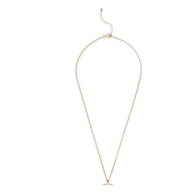 14kt GoldFill Delicate TBar Pendant