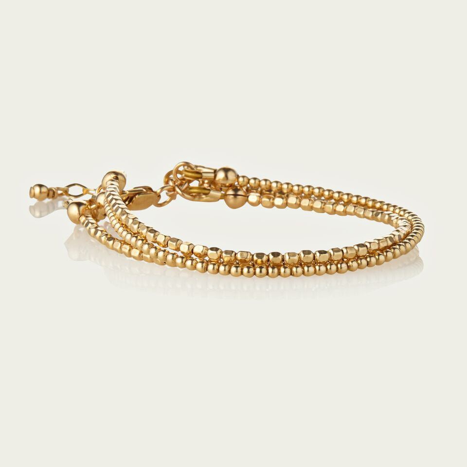 14kt GoldFill Triple Strand Delicate Bracelet