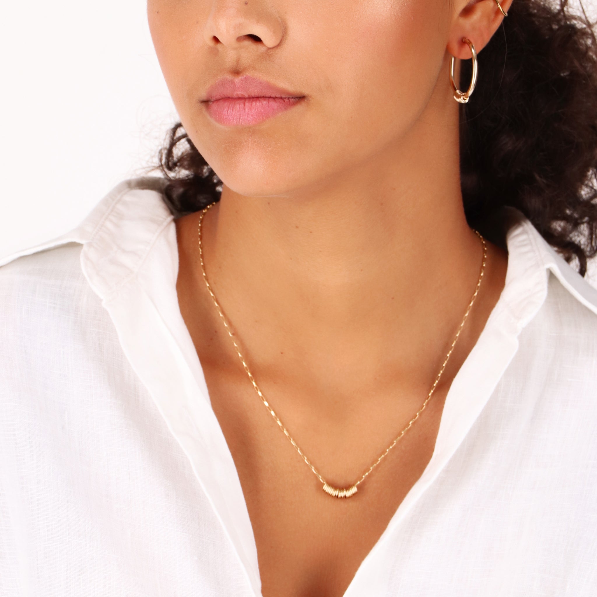 14kt GoldFill Infinity Rings Pendant - Sparkle Rings